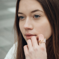 Adjustable Hug Ring – Minimalist Stackable Love Band