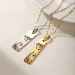 Viral Customized Engraved Eye Pendant