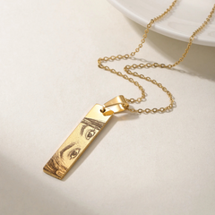 Viral Customized Engraved Eye Pendant